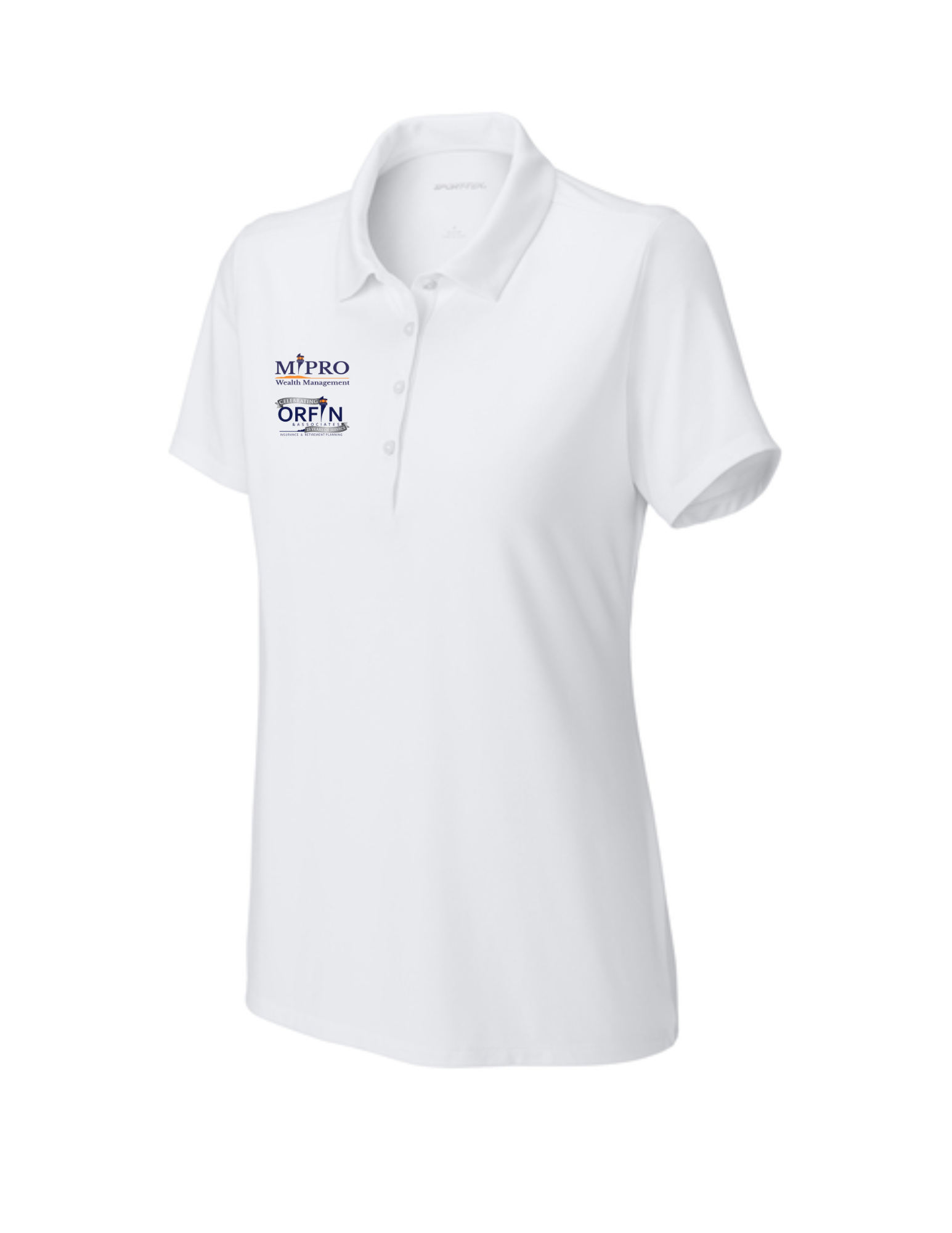 2 Logos, FlexFit Versa Polo Womens