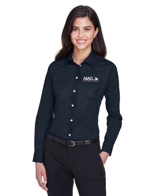 Devon & Jones Ladies Crown Solid Stretch Twill Woven