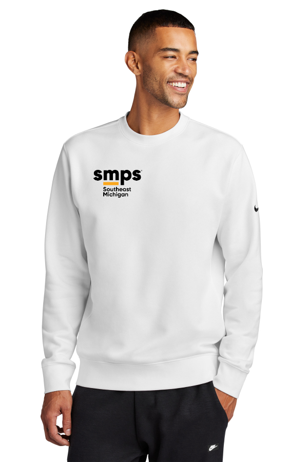 Nike Club Fleece Sleeve Swoosh Crew
