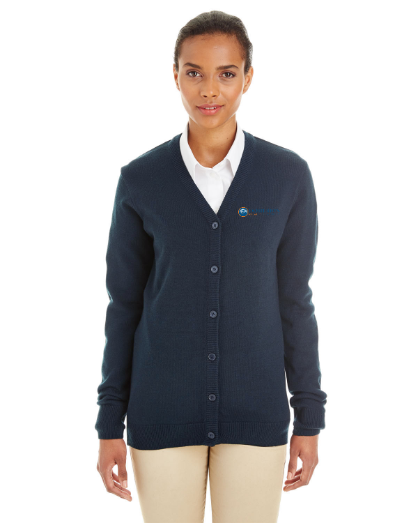 Ladies  Pilbloc V-Neck Button Cardigan Sweater